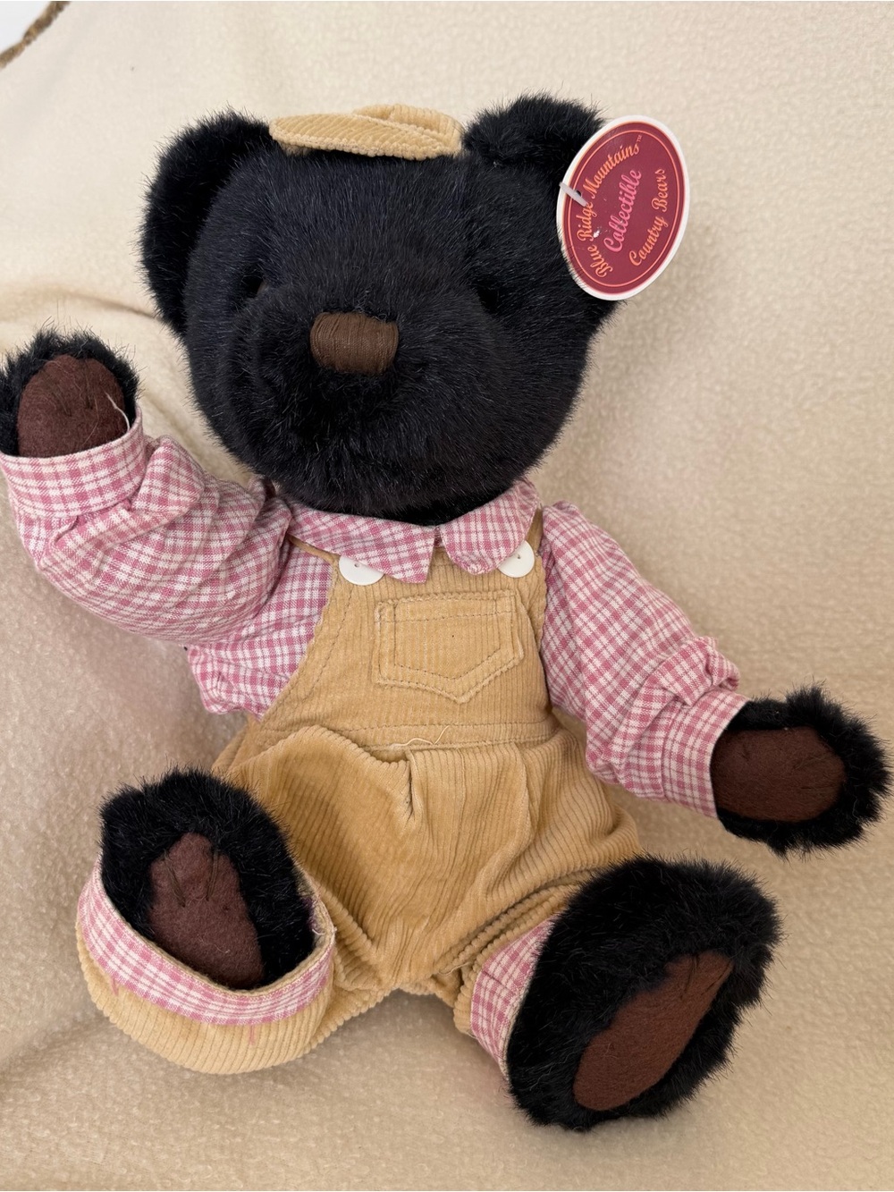 Vintage Blue Ridge Mountains Collectible Country Bears Black Bear Plush Toy NWT